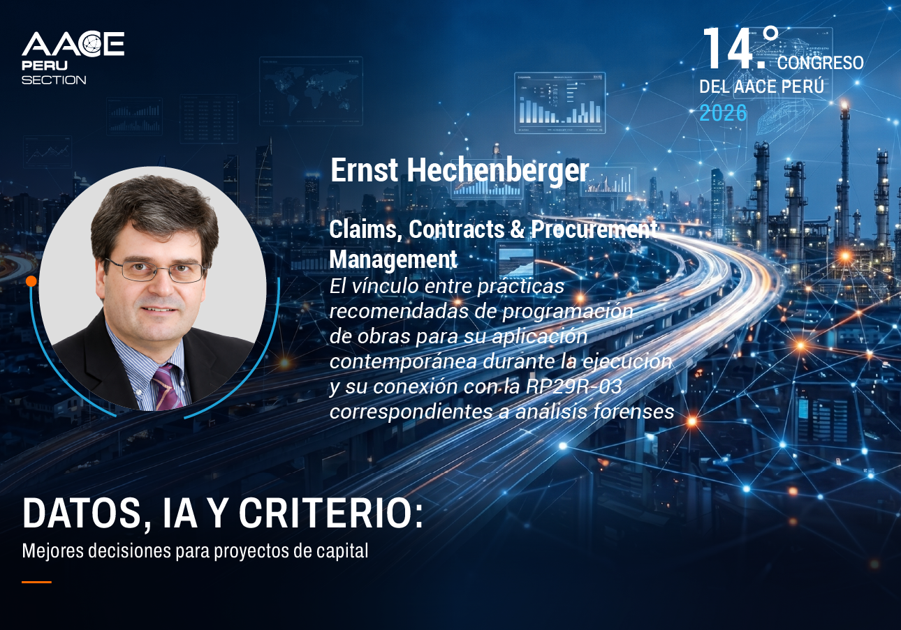01-oct-04 El vínculo entre prácticas recomendadas de programación de obras para su aplicación contemporánea durante la ejecución y su conexión con la RP29R-03 correspondientes a análisis forenses