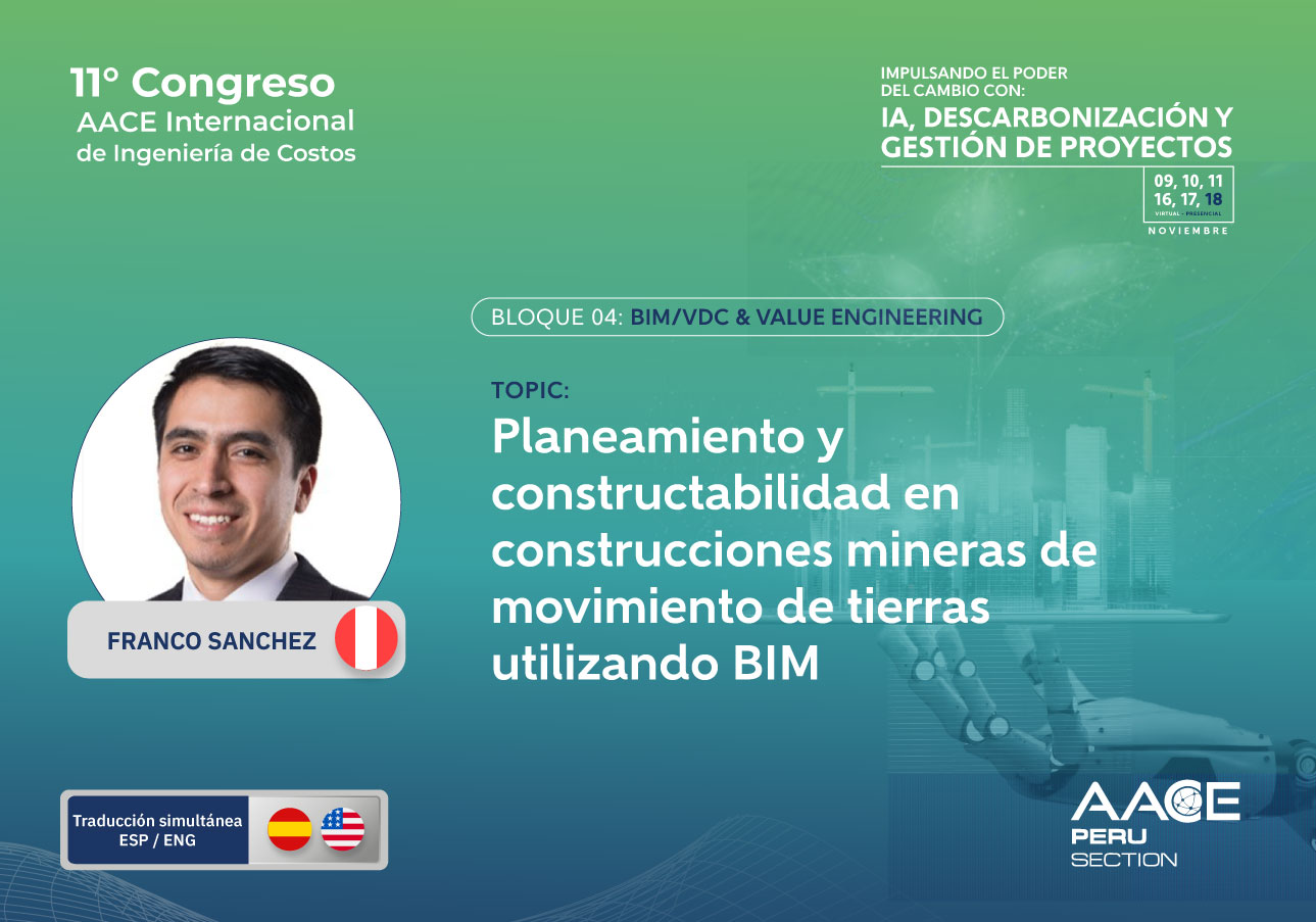 B4-01 Planeamiento y constructabilidad en construcciones mineras de movimiento de tierras utilizando BIM